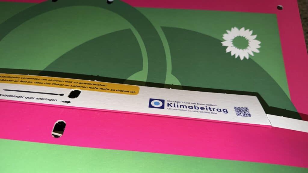 Detailaufnahme eines Plakats zur Kommunalwahl 2026